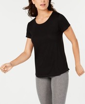 allbrand365 designer Womens Activewear Mesh-Back T-Shirt,Noir,X-Small - £19.18 GBP