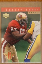 1995 Upper Deck Football Card Rookie #25 Bryant Young San Francisco 49ers - £1.98 GBP
