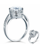 2.50Ct Round Cut Lab Created Diamond Vintage Crown Engagement Ring 14k G... - £77.32 GBP