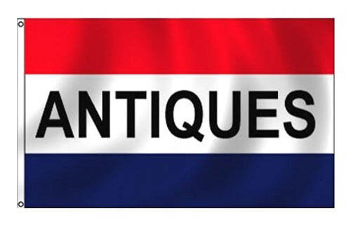 ANTIQUES FLAG FL013 flags banners advertisement banner old vintage sign ... - $4.74