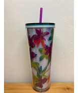 Starbucks Spring 2022 White Floral Cold Cup Venti Tumbler - 24 oz / NEW - $376.30 MXN