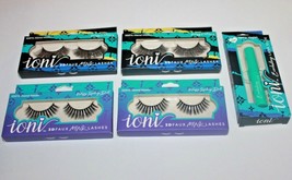 Ioni Wispy Lightweight 3D Faux Mink Lashes Lot Of 4 In Box + Lash Glue - £8.79 GBP