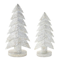 White Christmas Tabletop Trees (Set of 2) - $66.65