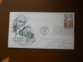 1962 Sam Rayburn First Day Issue Envelope Stamps Texas Congress - £2.00 GBP