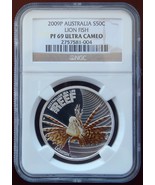 2009P Australia Silver 50 Cent Colorized Lion Fish NGC PF 69 Ultra Cameo! - €348,66 EUR
