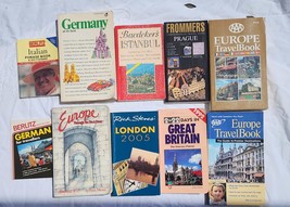 10 Vintage European Travel Guides Italy Germany Turkey Great Britain Czech 1980s - £13.19 GBP