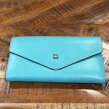 Kate Spade New York Wallet  Teal Leather Clutch - £15.82 GBP
