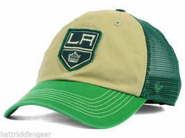 Los Angeles Kings 47 Brand NHL McNally St.Patrick&#39;s Adjustable Hockey Hat Cap - £16.00 GBP