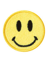 Patch Yellow Felt Smile Face - £9.59 GBP