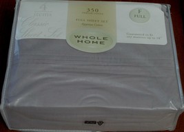 An item in the Home & Garden category: Whole Home 350 Thread Count Egyptian Cotton  Sheet Set - CHOOSE SIZE- BRAND NEW