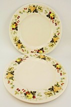 Royal Doulton Miramont Lunch Plate English Porcelain Fruit Yellow Red Green 2 - £14.20 GBP