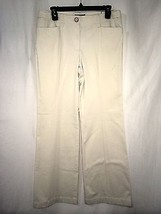 Ann Taylor Women&#39;s Pants Margo Ivory Pants Size 8 X 31 Nwt - £35.56 GBP