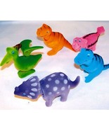 2 MOVING BOBBLE HEAD DINOSAURS nodding dino dash toys dinosaur prehistor... - $126.20 MXN