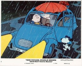 Bon Voyage Charlie Brown original 8x10 inch lobby card Snoopy Charlie in... - £27.97 GBP