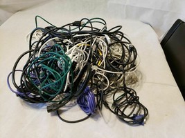 Huge lot of USB, Power Cord, Network Wire, Computer Wire Lot - £11.85 GBP