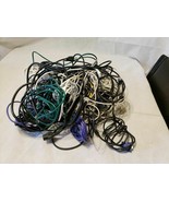Huge lot of USB, Power Cord, Network Wire, Computer Wire Lot - £11.67 GBP