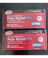 2-PACK Pain Relief PM Acetaminophen 500mg w/Diphenhydramine 25mg SAME-DA... - £6.63 GBP