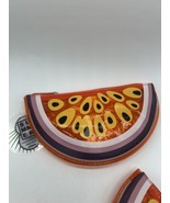 Conair Summer Essentials Fruit Orange Watermelon Makeup Bag Pool Waterproof - $5.41 CAD