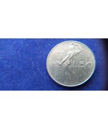 Vintage Italy 1969 coin 50 lire, Italian Republic. A very rare coin. - $1,417.21 MXN