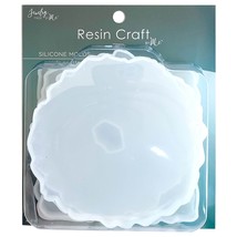 Resin Craft By Me Silicone Mold-Geode Coasters, 4 Pieces - £30.35 GBP