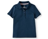 Wonder Nation Girls School Uniform Short Sleeve Interlock Polo, Blue Siz... - $14.84