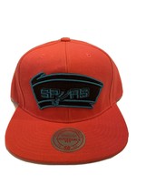 San Antonio Spurs Mitchell &amp; Ness Adjustable  Hat Bright Pink W/stickers - £15.81 GBP