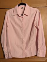 J Crew Button Up Long Sleeve Casual Shirt Womens Medium Slim Fit Pink Blush - $14.50