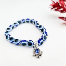 Turkish Oval Blue EVIL EYE Nazar new fashion Bracelet blue woman man UNISEX - £10.08 GBP