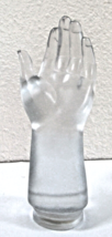 1925 French Art Deco Sabino Glass Child Hand Sculpture  - £213.64 GBP