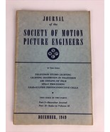 SMPE Journal Of The Society Of Motion Picture Engineers December 1949 VO... - £10.35 GBP