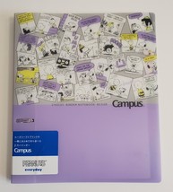 Peanuts Snoopy 2 hole vinyl binder notebook B5 size Campus - Japanese New! Japan - £19.97 GBP