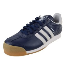  adidas Originals SAMOA Blue Grey G66871 Mens Shoes Leather Sneakers Size 7.5 - £78.64 GBP