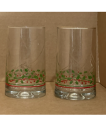 Vintage Holly Berry Christmas Drinking Glass 1984 Arby’s Restaurant Gold... - €9,66 EUR