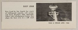 1960 Magazine Photo Easy Load Boat Trailers by San Angelo 2,000 lbs Capa... - £6.43 GBP