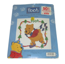 Christmas Winnie The Pooh Counted Cross Stitch Kit Leisure Arts #34014 S... - £7.98 GBP