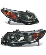 Headlight Assembly Set of 2 Compatible with 2006-2011 Civic Coupe (CTLAH... - £94.70 GBP