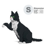 Tuxedo Cats Sculptures (JEKCA Lego Brick) DIY Kit - $81.00