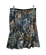Nic+Zoe A Line Skirt Women&#39;s 8P Petites Multicolor Animal Print Above Kn... - £22.27 GBP