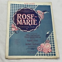 Rose-Marie (1924) Piano Sheet Music by Friml, Stothart - $3.59