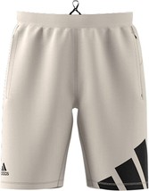 Adidas Men&#39;s 3 Bar 9&quot; Shorts Beige (Size: Small, Large) NEW W TAG - £30.68 GBP