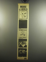 1974 J. Geils Band Albums Ad - Ladies Invited; Bloodshot; Full House: Live - £14.03 GBP