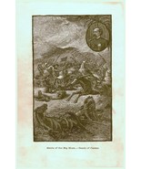 Antique 1885 Print Big Horn Death of Custer Brief History The United States - $29.83 CAD