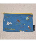 Curious George With Bunny Blue Zip Pouch Bag by Out of Print - Made In USA - €21,59 EUR