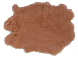 Light Tan Genuine Rabbit Skin New Solf Leather Hide Fur Pelt Craft Skins Bunny - £6.06 GBP