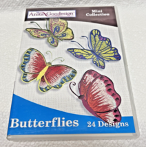 Anita Goodesign Embroidery Pattern Butterflies 24 Designs Sealed - $12.38