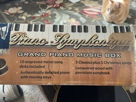 Mr Christmas  Collection Grand Piano Symphonique Music Box with  Discs - £87.04 GBP