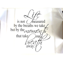 Life Breath Moments Quote Vinyl Wall Decal Removable Letter Word Art Sticker  21 - $10.95