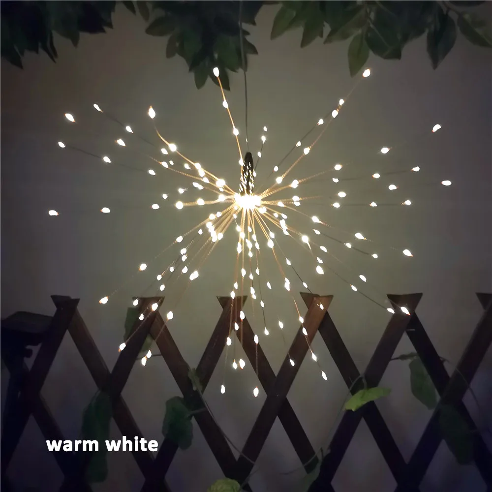 DIY Solar Light Outdoor Fairy Fireworks LED String Light Waterproof IP65 8 Modes - £89.86 GBP