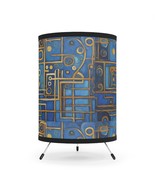 Blue Microchip Modern Art Tripod Table Lamp USCA plug - $1,863.07 MXN