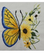ListEbay said:  Vintage Embroidered Butterfly Flowers 10.5x11.5 Handmade... - €18,78 EUR ListEbay said:  Vintage Embroidered Butterfly Flowers 10.5x11.5 Handmade... - €18,78 EUR